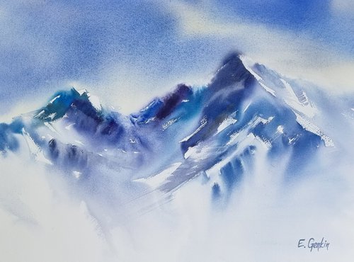 Winter Mountains by Elena Genkin