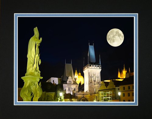 Moon over Prague by Robin Clarke
