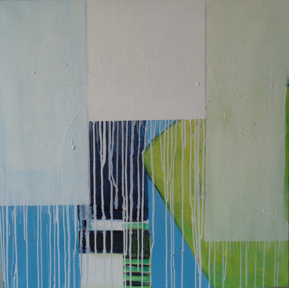 Abstract Acrylic Painting By Irene Gartner, 39 X 39, Springtime, Original Artwork