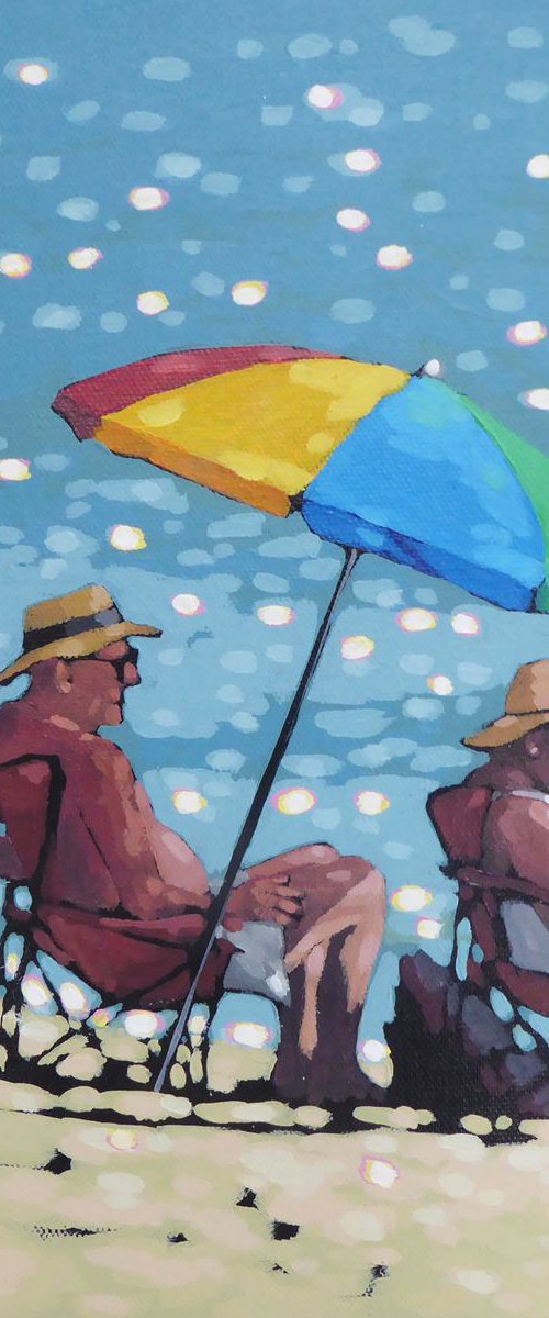 Nan & Grandpa - a day by the sea by Gordon Hunt