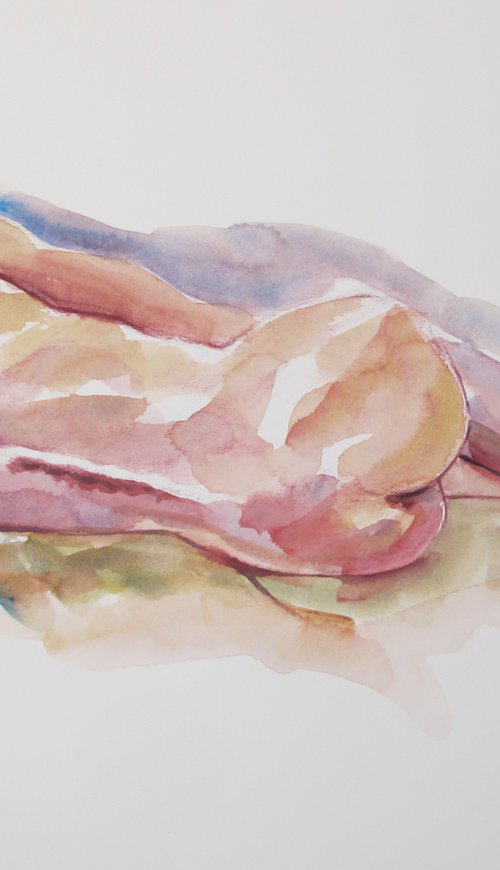 Reclining male nude by Rory O’Neill