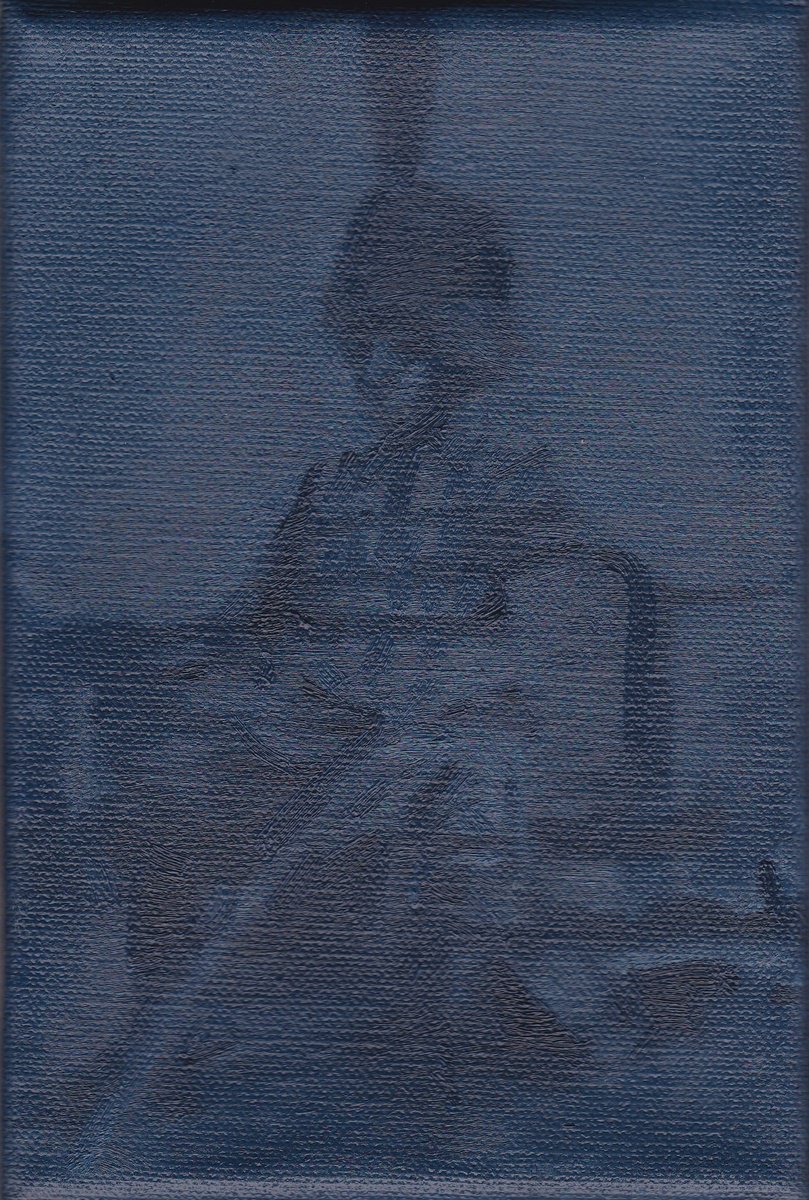 Impressionistic Portrait Oil Painting By Adam Grose Ma Pgce, 5 X 7, Napoleonic War Veteran, Original Artwork