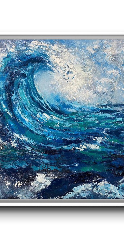 Beautiful wave by Athaang Art