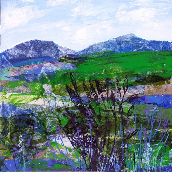 Blue hills landscape  #1