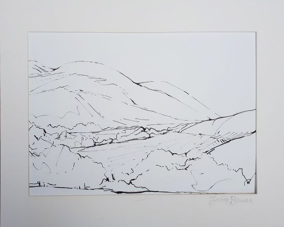 DIARY DRAWING  No. 3   Buttermere 04 09 18
