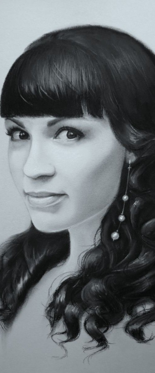 Irina. Custom pastel portrait. by Elena Bondarenko
