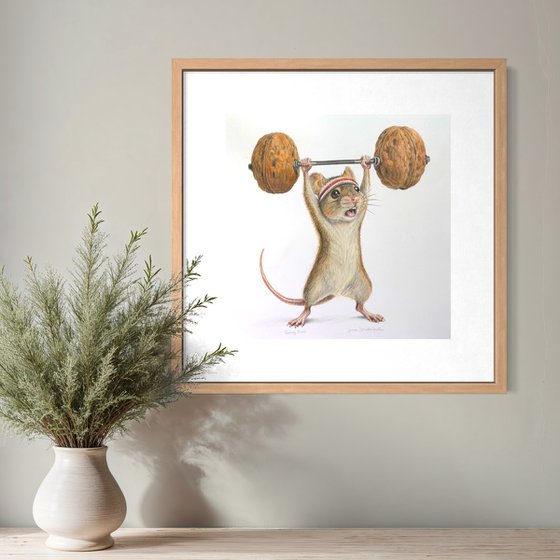 Going Nuts - Colored Pencil Drawing