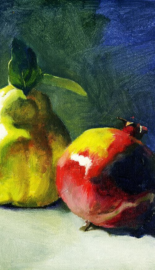 Still-life with pomegranate by Tatyana Holodnova