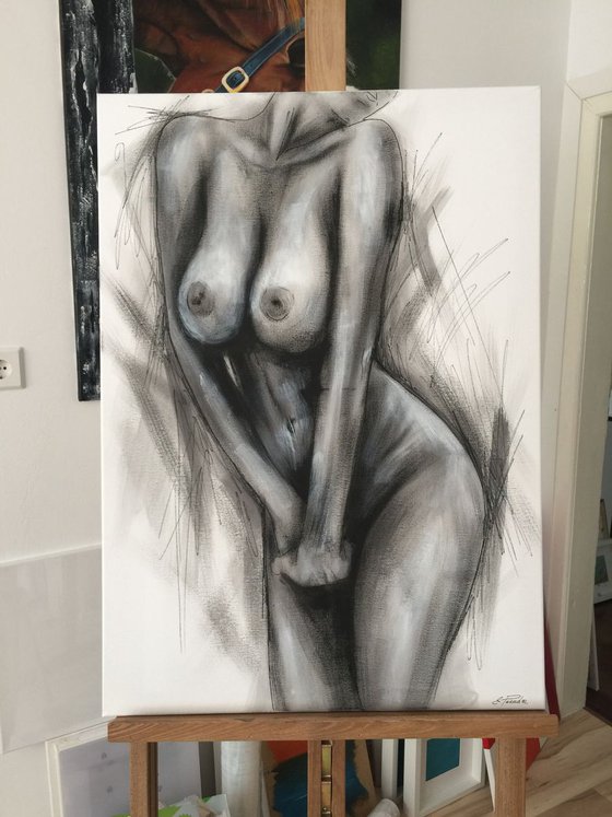 Naked woman Eka Peradze Art