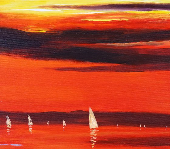 Romantic Sundown Sailing C 1