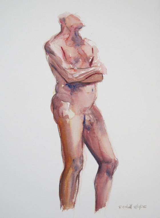 Standing male nude