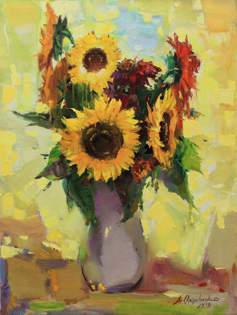 Sunflowers by Alisa Onipchenko-Cherniakovska