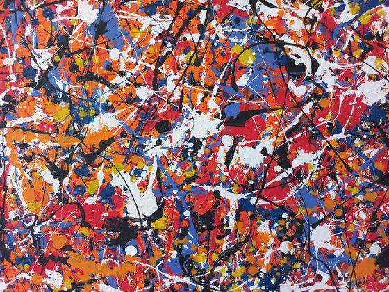 J. Pollock style acrylic by M.Y.