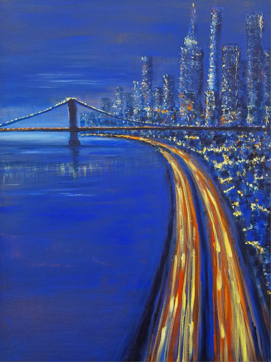 Light traces in New York