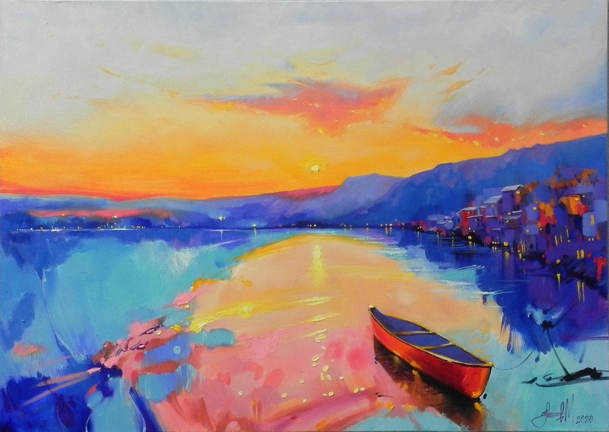 Golden Stillness By Mykhailo Novikov, 28 X 20, Artwork For Sale On Artfinder