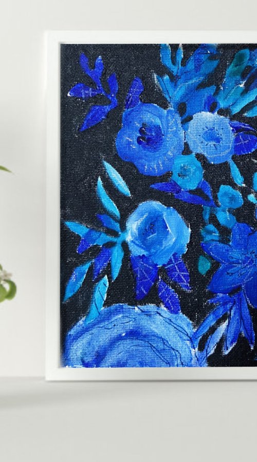 Blue bouquet by Anastasia Mazur-Skrobova