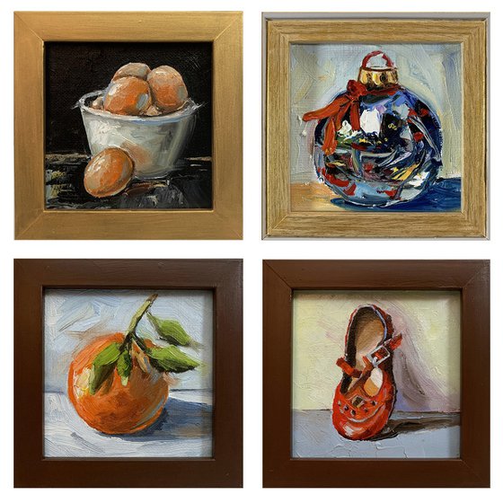 Eggs, Shoe,Orange, Christmas