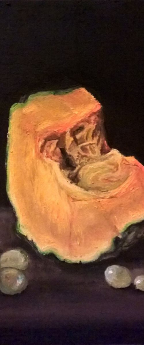pumpkin still life by Viktória Déri