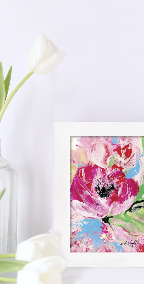 Blooming Magic 203 - Framed Floral Painting by Kathy Morton Stanion by Kathy Morton Stanion