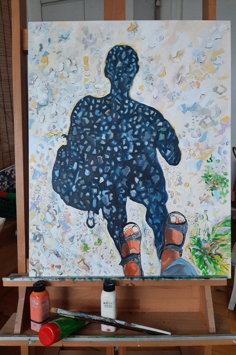 A Shadow On The Road By Zoran Mihajlovic Muza, 22 X 28, Artwork For Sale On Artfinder