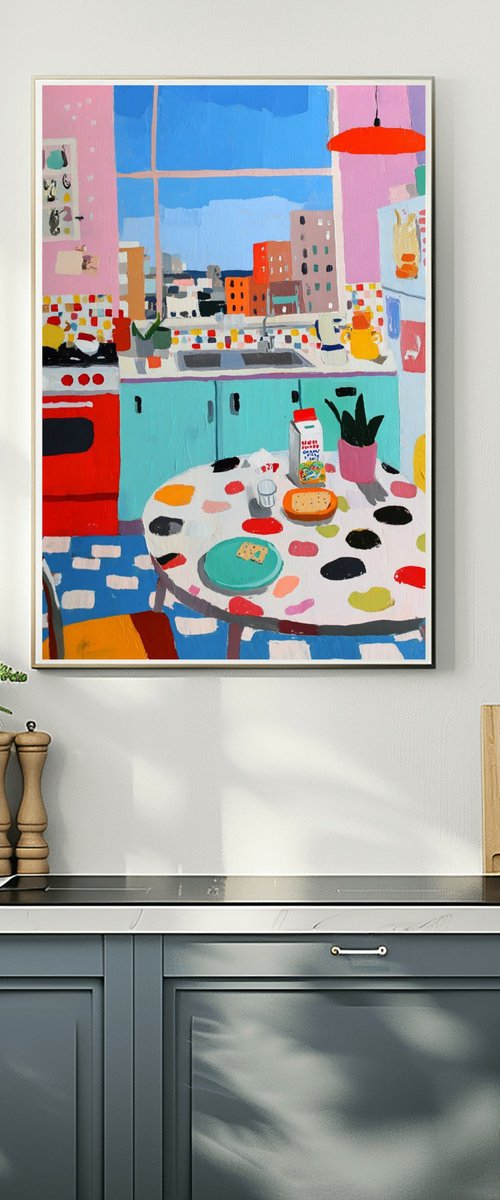 Cozy Retro Kitchen by Sasha Robinson