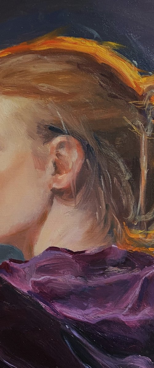 Girl in a Velvet Cloak. by Jackie Smith