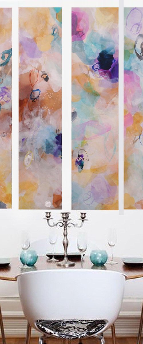 XL Flowers in the wind by Susan Wooler