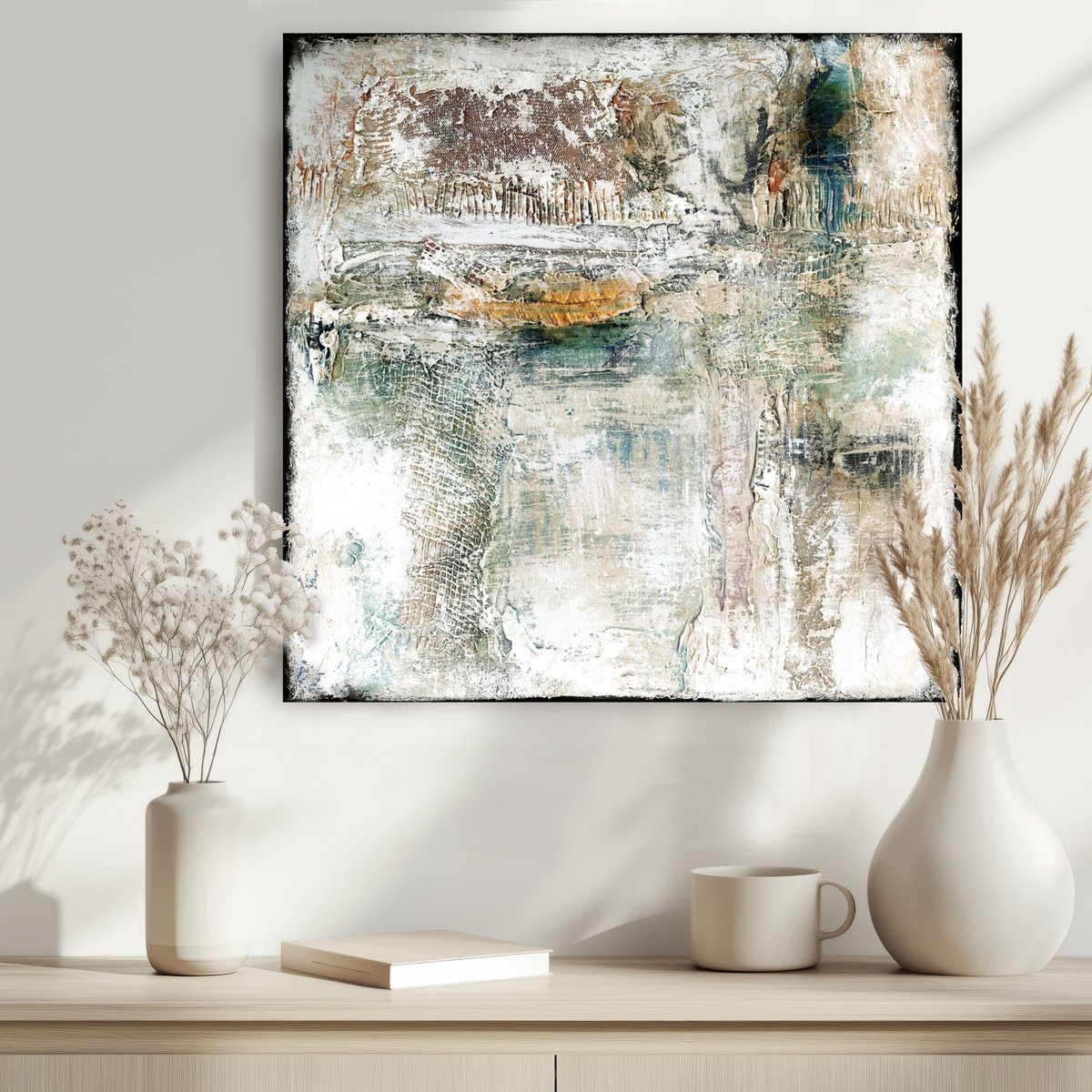 Expressive Painting , When Love Remains 1 By Kathy Morton Stanion, 20 X 20, Artwork For Sale On Artfinder