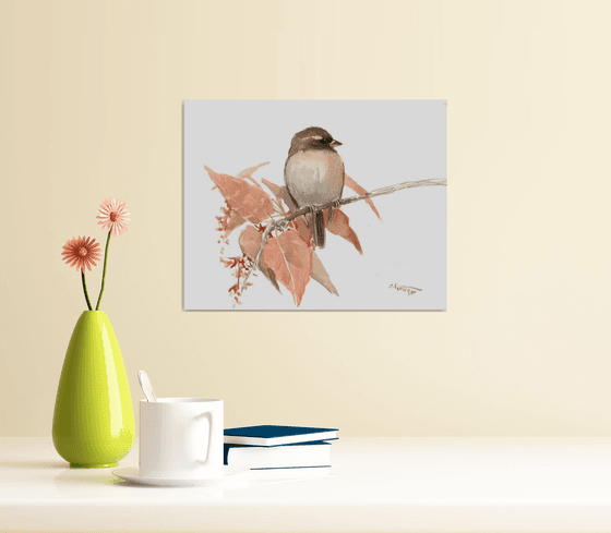 Sparrow in the Fall