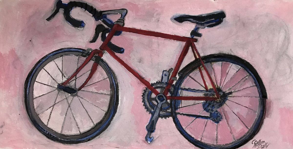 Red bike by Christine Callum McInally