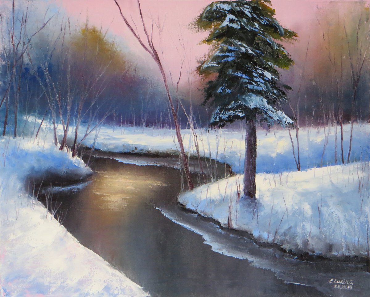 Heritage Series: Christmas Forest - ? Soft Glow By Lumina Studio, 20 X 16, Artwork For Sale On Artfinder
