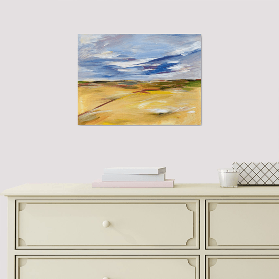 Turbulent Sky _Yellow Fields