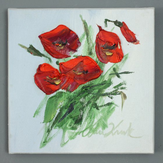 Red poppies