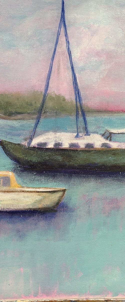 Boat Lovers by marjy goldstein