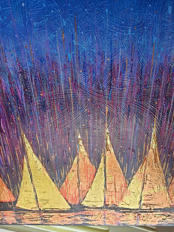 Golden Sails (diptych)