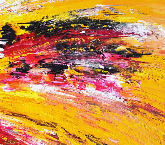 Yellow Red Abstraction E 6