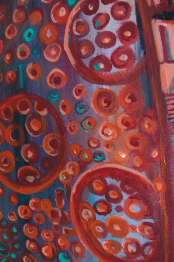Do they really "Kiss"? - Klimt inspired painting