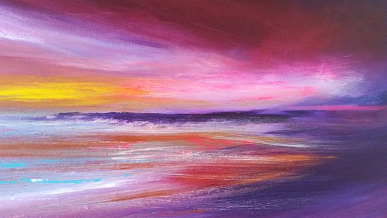 Colours for the Soul - Purple PANORAMIC Seascape