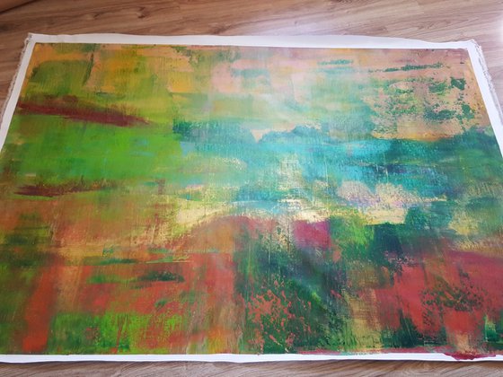 Untouched place - XXL abstract landscape