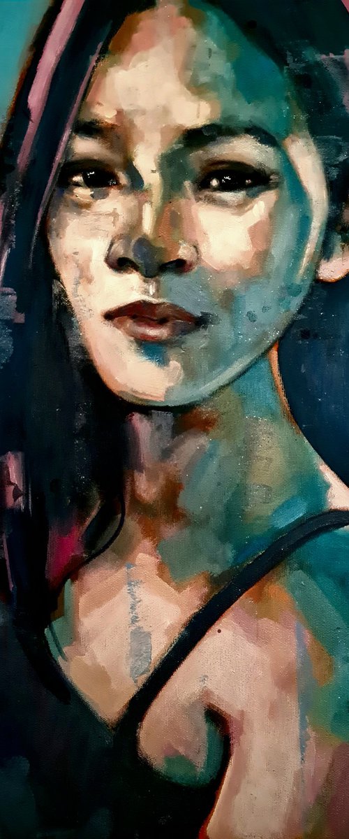 portrait in blue  11-13-25 by Thomas Donaldson