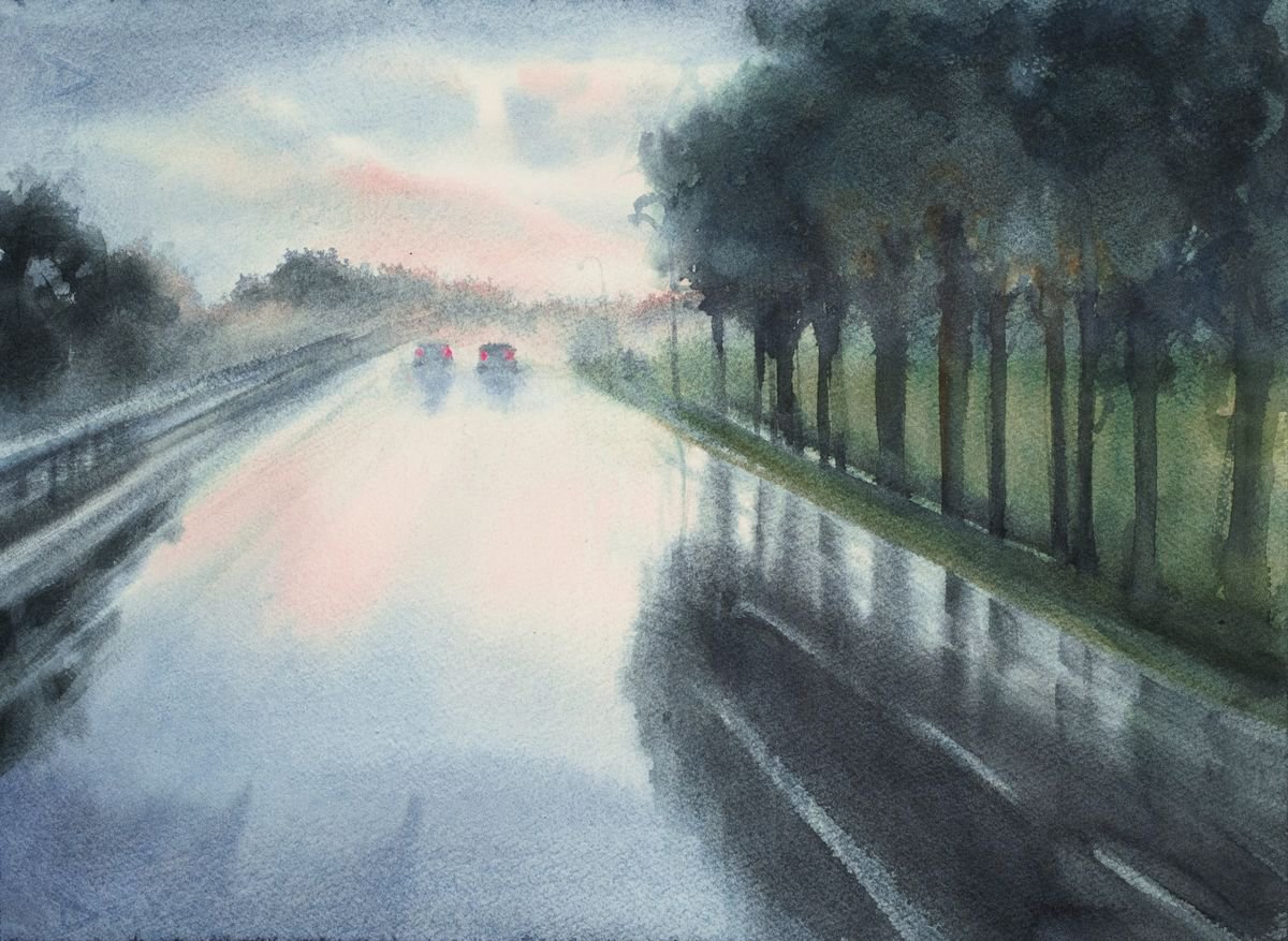 Road across the sky by Lidiya Doukhnevitch