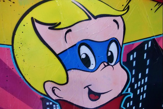 Cryptoboy Rules 140cm x 100cm Crypto Richie Rich Textured Urban Pop Art