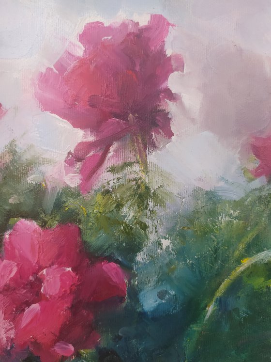 Peonies in a vase