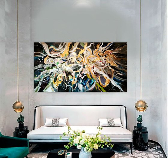 Large abstraction with gold