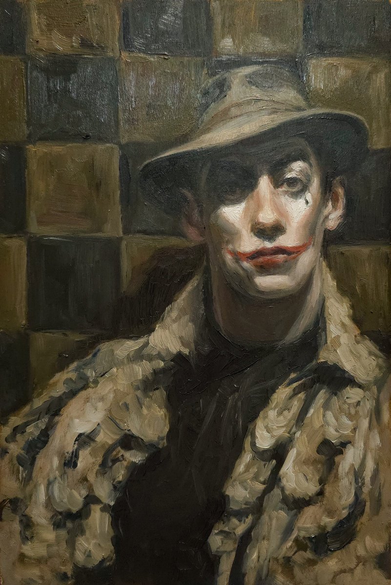 Expressive Oil Painting , Mime Club, 1 By Artmoods Tp, 9 X 13, Artwork For Sale On Artfinder