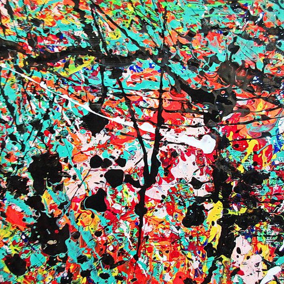 VIVID SYDNEY 2024,  Pollock inspired, framed