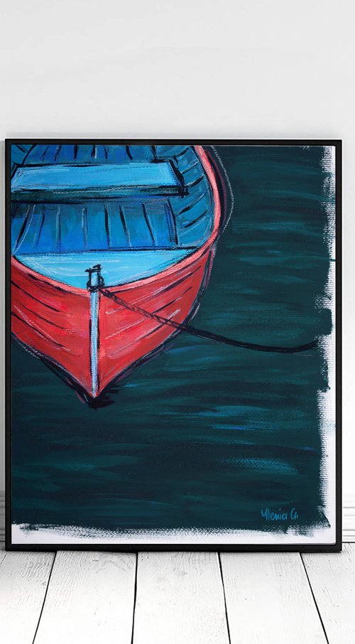 Red boat by Ylenia Giuliano
