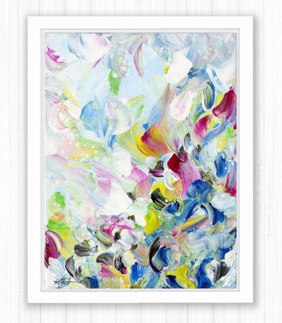 Floral Fall 39 - Abstract Floral Painting  by Kathy Morton Stanion