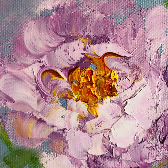 LITTLE CHARM - Lovely peonies. Beautiful flowers. Purple decor. Decoration. Flight. Fantasy. Chic.