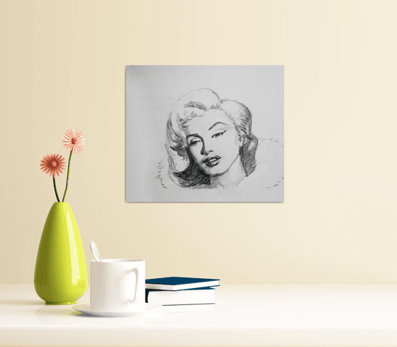 Portrait of the most beautiful Marilyn Monroe